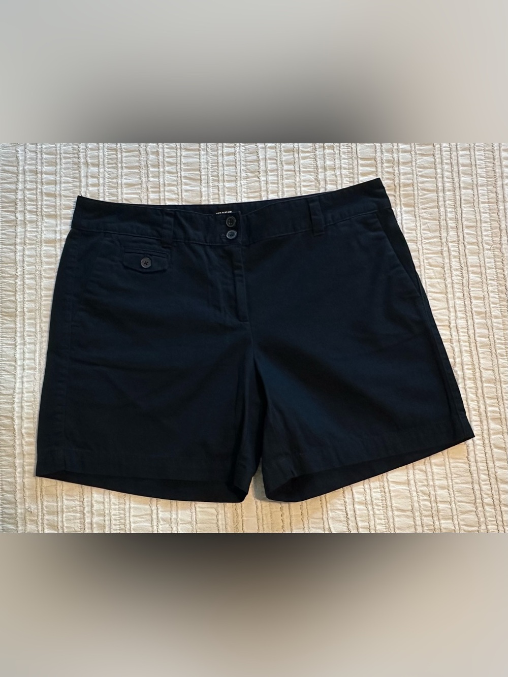 Ann Taylor LOFT Classic Navy Bermuda Shorts